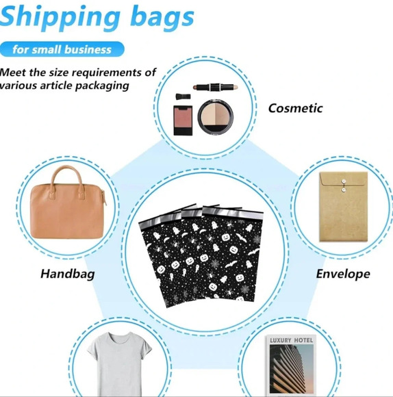 Halloween Poly Mailer 10x13 Inch 100 Pcs, Waterproof and Tear-Resistant Shipping - Picture 7 of 7